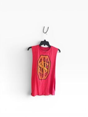 Newt Scamander Fantastic Beasts red graphic muscle tank top Size S
